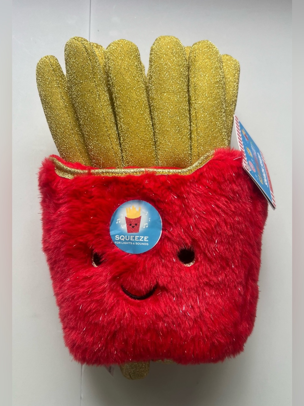 FAO Schwarz 11" Glow Brights Plush LED with Sound French Fries: Polyester Food - Picture 10 of 13